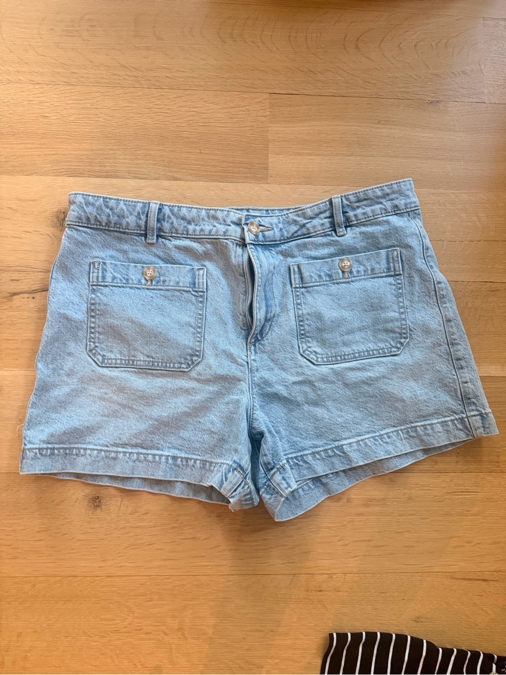 LOFT Light Wash Denim Shorts